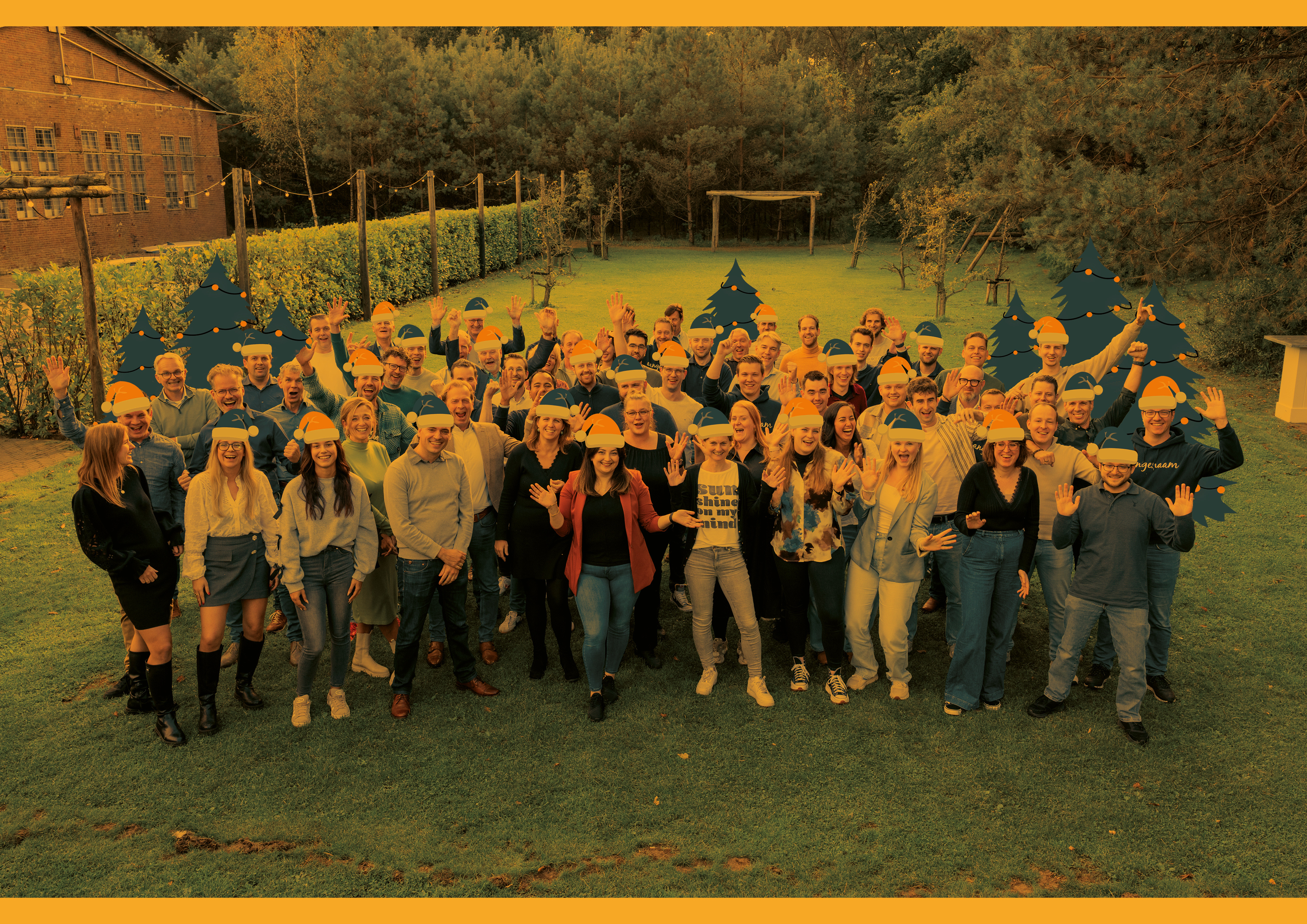 241015(IL)Groepsfoto Kerst met_oranje filter